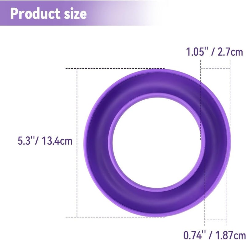 Bilkeru 1 Pcs Rubber Bobbin Holder, Round Sewing Bobbin Holder Supplies Organizer for Sewing Thread Machine Bobbins Case fit Metal, Plastic Sewing Machine Bobbins or Quilting Bobbins (Purple) - Image 3